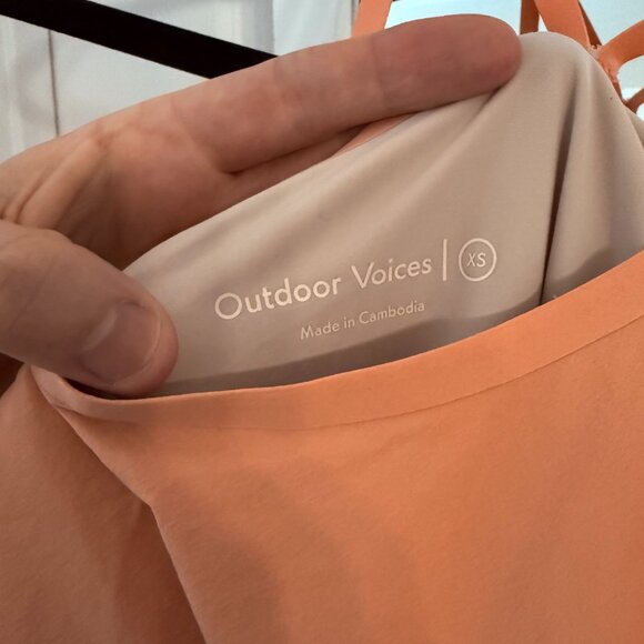 Outdoor Voices Peach Strappy Athletic Dress Size XS - Picture 3 of 5